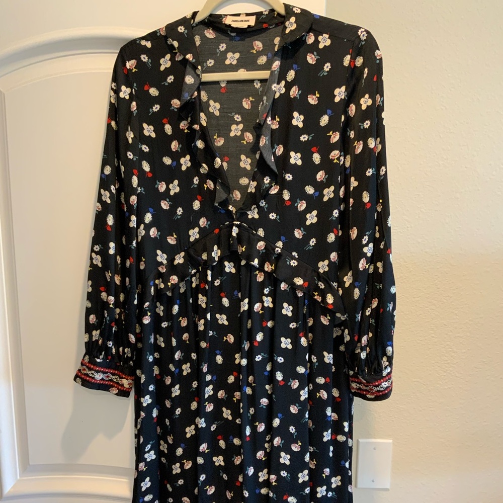 LIKE NEW Zadig & Voltaire REACTY FLORAL DRESS - SIZE M